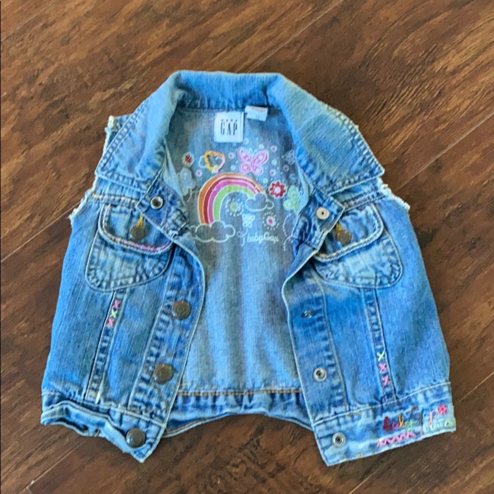 Baby denim vest